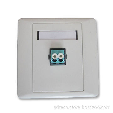 Fiber-optic Faceplate with 86 Types and 1 Ports for LC Simplex Adapter